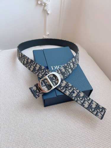 Dior 迪奥法国原厂皮料，Oblique蓝布 黑色牛皮 品质毋庸置疑 没有更好 只有最好 尺寸3.5厘米