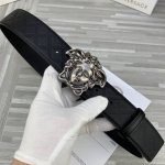 特P170 宽度4.0Cm Versace（范思哲）经典蛇妖美杜莎复古人头搭配希腊复古回纹压花带身/双面头层、采用精挑细选进口顶级牛皮。