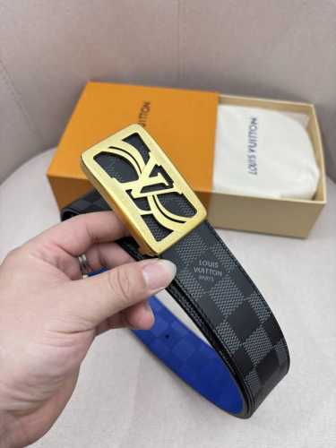 L0Uis Vuitt0N Lv 男士专柜品质腰带 宽度40Mm 配置精品扣 双面进口头层牛皮设计 皮质柔软 手感细腻舒适