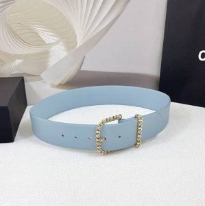 5.0Cm 香奈儿腰带，双面头层牛皮皮料，长度：.75.80.85.90.95.100.欧，铜五金针扣原版开模定制庆祝]