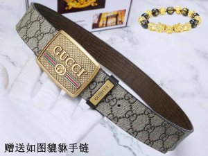 皮带：古奇.Gucci顶级原单 腰带：古驰百分百进口原厂头层牛皮，保证真皮。24K纯钢扣双面可用专柜同等质量， 送人自用首选 包装： 请认准如图专柜包装，赠送打
