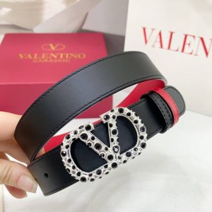 3.0Cm华伦天奴腰带 双面头层牛皮 长度 .75.80.85.9095.100.欧 铜五金扣原版开模定制庆祝] 130