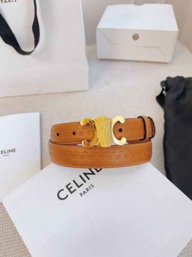 特 Celine 塞琳 专柜同步新款，原版皮料，黑色全皮压花带身，宽2.5Cm
