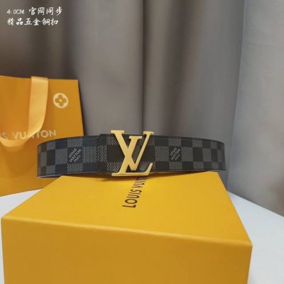 官网同步 Lv路易男士 宽度4.0 Cm 简单大方 佩戴效果非常不错 送礼自用最佳推荐