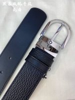 特 Montblanc万宝龙 宽3.5cm 采用头层牛皮 精品针式扣头 自由裁剪商务休闲皮带