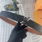 Lv 特种皮腰带系列 ，原厂五金精品不锈钢扣，手感柔软舒适 宽3.8Cm。