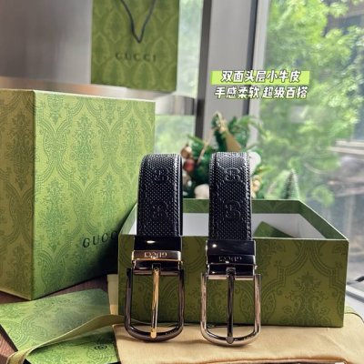 首选古奇最新款头层牛皮经典花纹 火爆全网 好货上手就知超级时尚款式，让你走到哪里都是焦点 。设计独特，穿戴更舒适大气，品质非常好，高端客户入手。 宽度3.5Cm