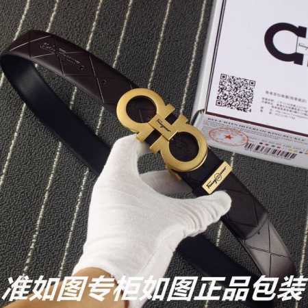 品名：菲拉格木原单 型号：请认准如图专柜包装，赠送打孔器 材料：百分百头层牛皮，保证真皮。24K纯钢扣专柜同等质量， 送人自用首选 包装 - 点击图像关闭