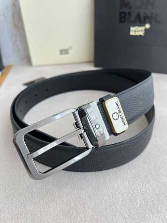 品名：万宝龙.Montblanc原单 腰带 皮带 型号：针扣，新款原版经典精品针扣，实物拍摄，原版头层牛皮 材料：百分百头层牛皮，保证真皮。双面可用专柜同等质量 - 点击图像关闭