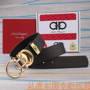 腰带皮带：菲拉格幕原单牛皮腰带 男款皮带：材质百分百头层牛皮腰带保证真皮皮带，专柜原单品质、做工精细，时尚大牌，送人自用首选包装： 请认准如图专柜包装赠送打孔器
