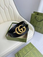 特 Gucci，原厂精密电渡扣头，意大利原厂皮，宽4.0Cm，代购级。