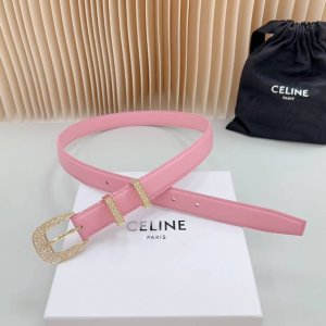 特 2.5Cm塞琳新款腰带，双面头层牛皮皮料，长度：.75.80.85.90.95.100.欧，铜五金扣原版开模定制庆祝]