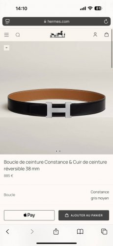 Constance 精品五金 搭配进口 金棕 Togo皮 宽度38Mm 以其精湛工艺高品质材料和经典设计备受推崇 是男士腰带顶级选择 简约大气 适合商务和休闲场