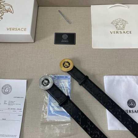 品牌：范思哲 等级：定制牛皮、新款开模。带宽3.8厘米.油边精致 电脑车线 实物拍摄无修饰 上身效果超好、配专柜全套包装.送礼自带首选 送打孔针 。 扣头：钢扣 - 点击图像关闭