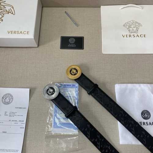 品牌：范思哲 等级：定制牛皮、新款开模。带宽3.8厘米.油边精致 电脑车线 实物拍摄无修饰 上身效果超好、配专柜全套包装.送礼自带首选 送打孔针 。 扣头：钢扣