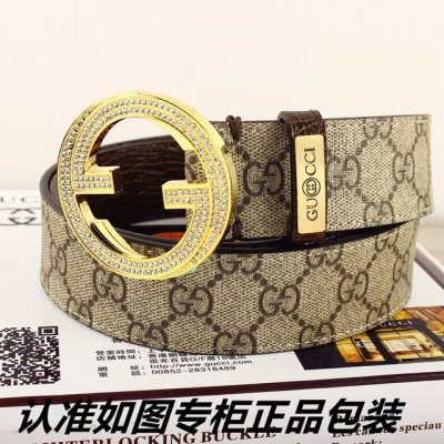 品名：古奇.Gu Cci镶钻 型号：认准如图专柜包装，赠送打孔器 材料：百分百头层牛皮，保证真皮。24K镶钻钢扣专柜同等质量， 送人自用首选 包装： 请认准如图