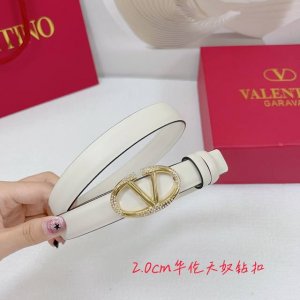 2.0Cm华伦天奴平纹腰带，双面头层牛皮，长度：.75.80.85.90.95.100.欧，钻五金扣原版开模定制庆祝]