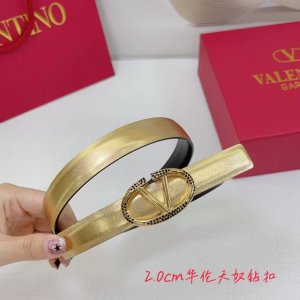 2.0Cm华伦天奴平纹腰带，双面头层牛皮，长度：.75.80.85.90.95.100.欧，钻五金扣原版开模定制庆祝]