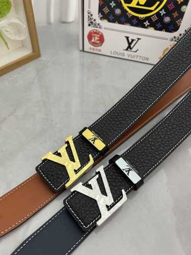 品名：Lv..路易..威登原单 材质：原单牛皮腰带 百分百头层牛皮腰带保证真皮，24K纯钢扣，专柜原单品质、做工精细，时尚大牌，送人自用首选 包装： 请认准如图