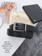 万宝龙 寸3 宽度3.4Cm Kg3195 休闲风格，进口小牛皮搭配进口亚光小牛皮底，百搭简约的设计，高质量 高性价比。顶级