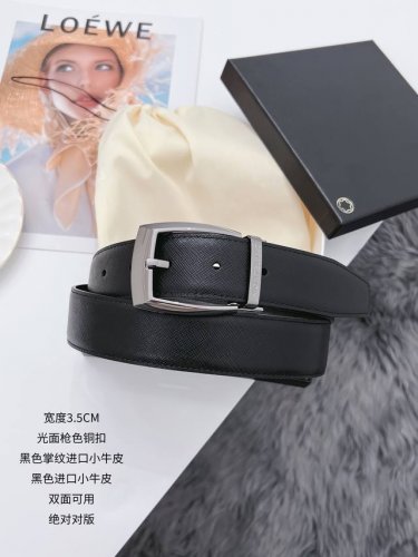万宝龙 寸3 宽度3.4Cm Kg3195 休闲风格，进口小牛皮搭配进口亚光小牛皮底，百搭简约的设计，高质量 高性价比。顶级