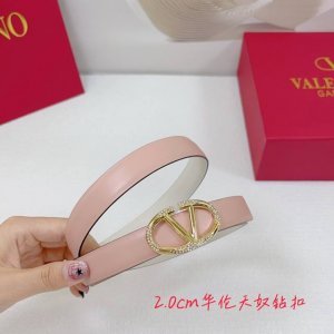 2.0Cm华伦天奴平纹腰带，双面头层牛皮，长度：.75.80.85.90.95.100.欧，钻五金扣原版开模定制庆祝]