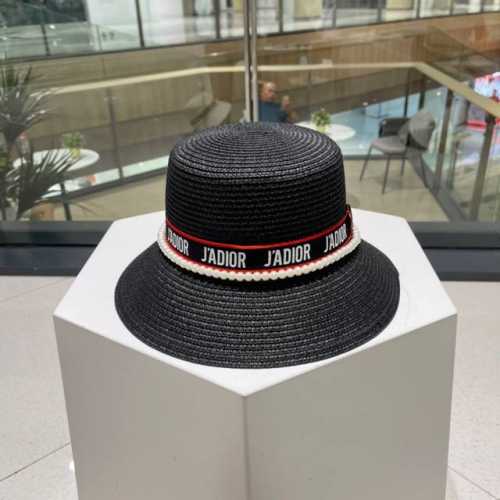 Dior迪奥新款草帽 名媛风礼帽 头围59Cm