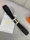 专柜同步 宽:3.8 爱马仕 Hermes 男士腰带 带身采用进口小牛皮 316精品施华洛水晶钻钢扣 双面可用