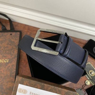 Stefano Ricci 新款顶级品質 精品經典鹰头鋼扣 底桥雕刻Logo原版压纹牛皮進口底皮-寬度38毫米