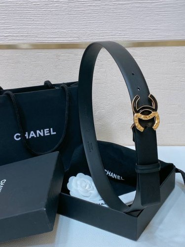 特 P190 Chanel 24C 黄铜金属 Logo搭扣 黄铜金属进口胎牛皮平纹带身 手感柔软 细腻 3.0Cm