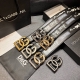 p270 Dg。宽4.0Cm Dolce&Gabbana 新款 全新印花小牛皮腰带，摩登干练配饰，缀以双色电镀金属 Dg 徽标搭扣
