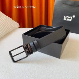 特 万宝龙 Montblanc家持续其一贯的高雅，绅士，精致的风格，进口小牛皮。手感细腻柔软。纯铜精品，男士必备！宽度：3.5Cm。