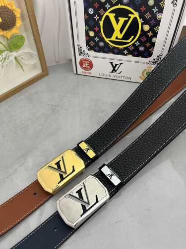 品名：Lv..路易..威登原单 材质：原单牛皮腰带 百分百头层牛皮腰带保证真皮，24K纯钢扣，专柜原单品质、做工精细，时尚大牌，送人自用首选 包装： 请认准如图