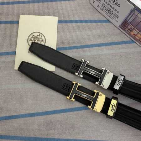 品名：爱马仕.Hermès 自动带 材质：原单牛皮腰带 百分百头层牛皮腰带保证真皮，24K纯钢扣，专柜原单品质、做工精细，时尚大牌，送人自用首选 包装： 请认准 - 点击图像关闭