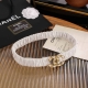 特 Chanel Cc链条 黄铜logo扣 小牛皮 银色金属 与 金色金属 3.0Cm精品 弹力十足 百搭 优雅 码数含扣s=65Cm总长 可用75、8