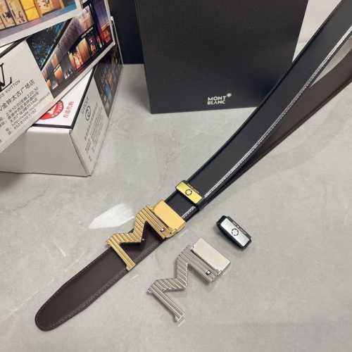 品名：万宝龙 Montblanc 原单 材质：原单牛皮腰带 百分百头层牛皮腰带保证真皮，24K纯钢扣，专柜原单品质、做工精细，时尚大牌，送人自用首选 包装： 请