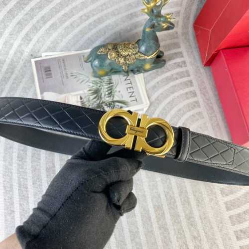 菲拉格慕 特种皮腰带自动带系列 ，原厂五金精品不锈钢扣，手感柔软舒适 宽3.5Cm。