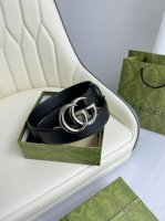 特 Gucci，原厂精密电渡扣头，意大利原厂皮，宽4.0Cm，代购级。