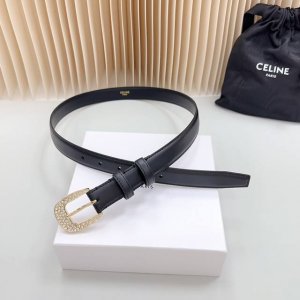 特 2.5Cm塞琳新款腰带，双面头层牛皮皮料，长度：.75.80.85.90.95.100.欧，铜五金扣原版开模定制庆祝]