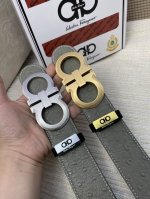 品名：菲拉格幕 原单皮带 材质：原单牛皮腰带 百分百头层牛皮腰带保证真皮，24K纯钢扣，专柜原单品质、做工精细，时尚大牌，送人自用首选 包装： 请认准如图专柜包