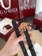 Gucci.古驰 全套包装 Gucci 表面头层小牛皮 宽度 Cm 专柜新版Logo横标，原版进口南非皮底，精品双G铜扣 高端品质，不惧对比。