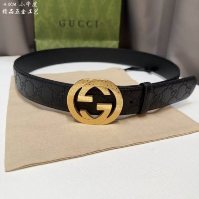 特 古奇 男士 宽度4.0Cm 简单大方 精品五金 佩戴效果非常不错 送礼自用最佳推荐