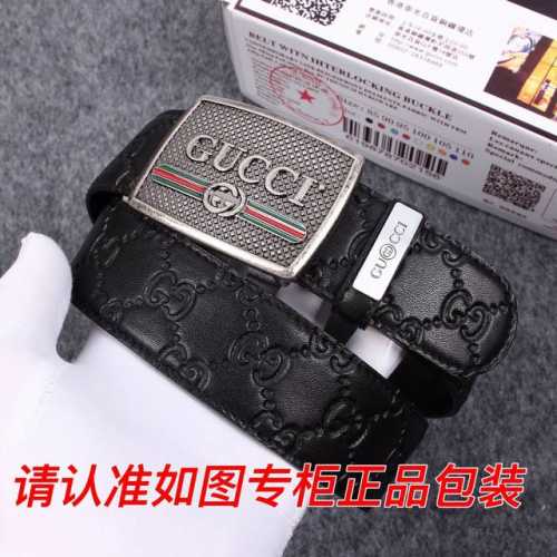 品名：古奇.Gucci原单 型号：认准如图专柜包装，赠送打孔器 材料：百分百头层牛皮，保证真皮。24K纯钢扣G花系列专柜同等质量， 送人自用首选 包装： 请认准