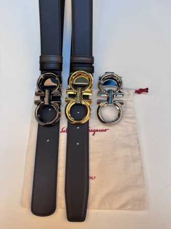 特 Ferragamo 菲拉格慕 宽度:3.5Cm 带身双面进口小牛皮 支持芯片扫码 长度可自行裁剪 让你体验专柜般的感觉 经典款升级版更深层体验 360度无死 - 点击图像关闭