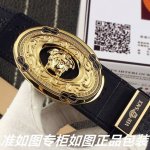 品名：范思哲.Versace原单 型号：认准如图专柜包装，赠送打孔器 材料：百分百头层牛皮保证真皮。美人头，24K钢扣，复古雕花工艺专柜同等质量， 送人自用首选