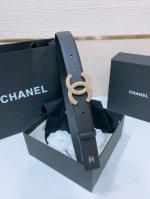 Chanel 春夏新款 小牛皮与黄铜Cc搭扣 精致细腻 光滑优雅 3.0Cm