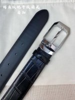特 Montblanc万宝龙 宽3.5Cm 采用头层牛皮 精品针式扣头 自由裁剪商务休闲皮带