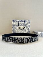 特 宽度3.5 Cm Dior 迪奥两面腰带款式迷人多样，采用多种材质精心打造，为各式廓形增添点睛之笔，彰显优雅醒目的气质。向迪奥钟爱的细节艺术致敬，彰显非凡的