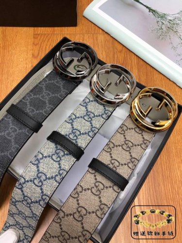 古驰：原单面料，内衬头层小牛皮底.搭配原单扣.原单皮料定制，专柜宽度3.8Cm，配送专柜全套礼盒包装