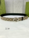特 宽度3.5 cm gucci Marmont系列每一季都会推陈出新，为灵感源于70年代的标志性GG配件注入现代精髓。Supreme帆布印花 腰带反面采用黑色